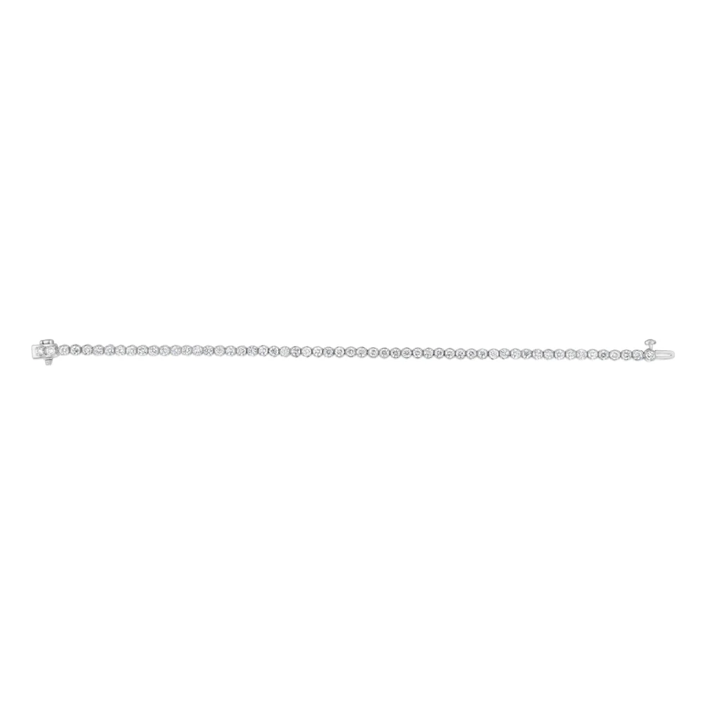 Luminesce Lab Grown 4 Carat Diamond Tennis Bracelet in Platinum - Image 2