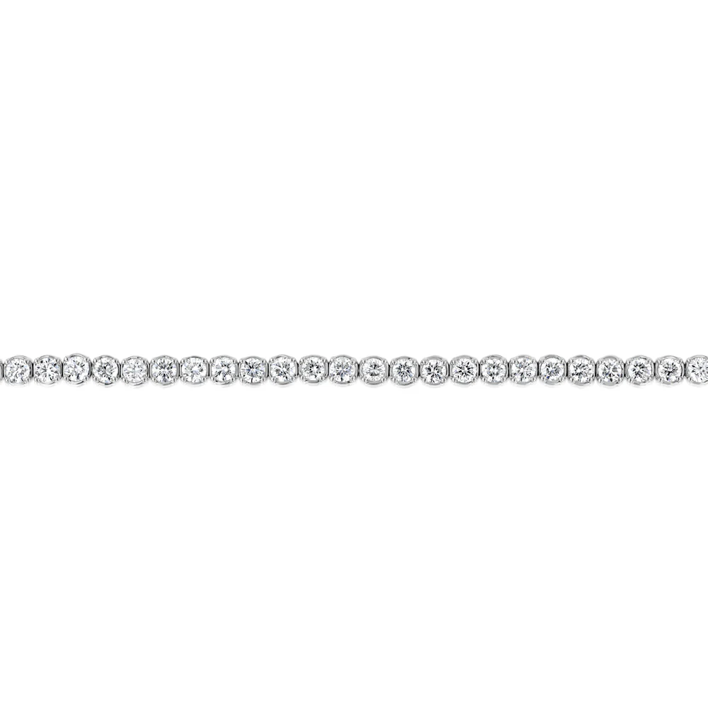 Luminesce Lab Grown 4 Carat Diamond Tennis Bracelet in Platinum - Image 3