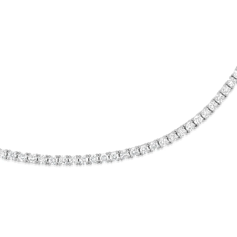 Luminesce Lab Grown 4 Carat Diamond Tennis Bracelet in Sterling Silver - Image 5