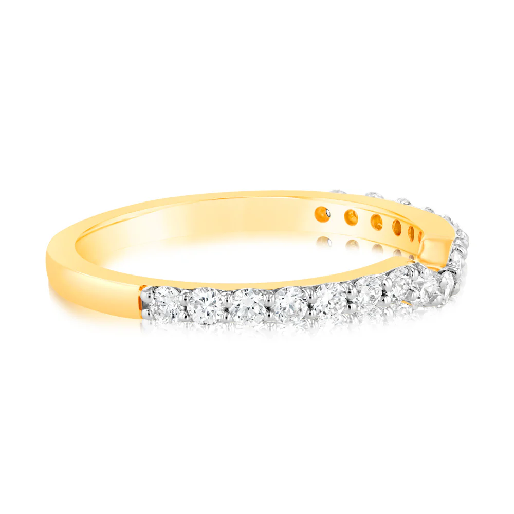 Luminesce Lab Grown 40pt Diamond Eternity Curve in 18ct Yellow Gold - Image 2