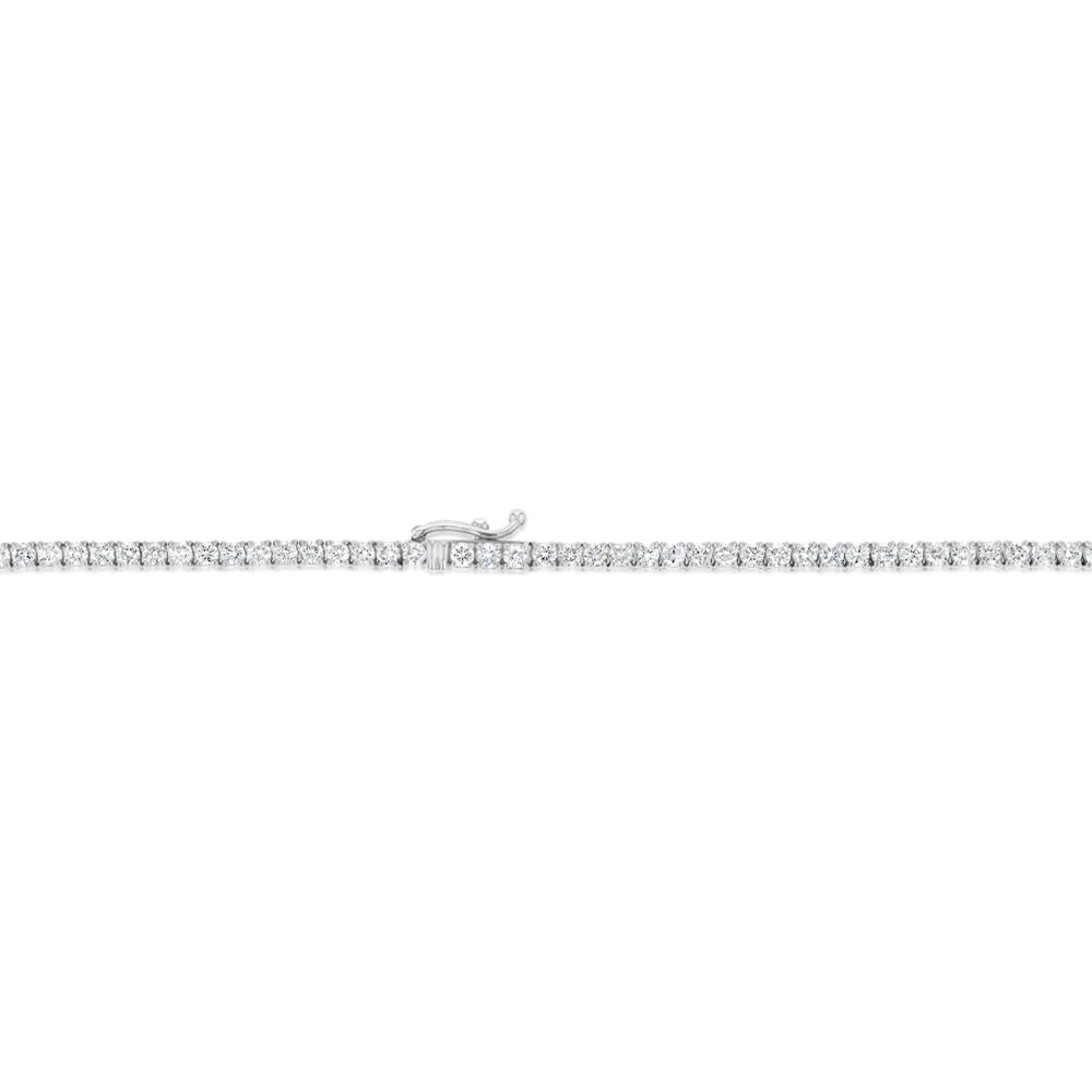 Luminesce Lab Grown 6 Carat Diamond 40cm Tennis Necklace in 9ct White Gold - Image 2