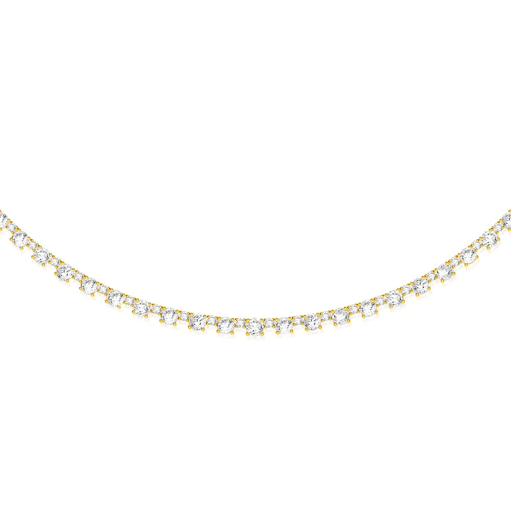 Luminesce Lab Grown 6 Carat Diamond Necklace in 10ct White Gold - Image 2