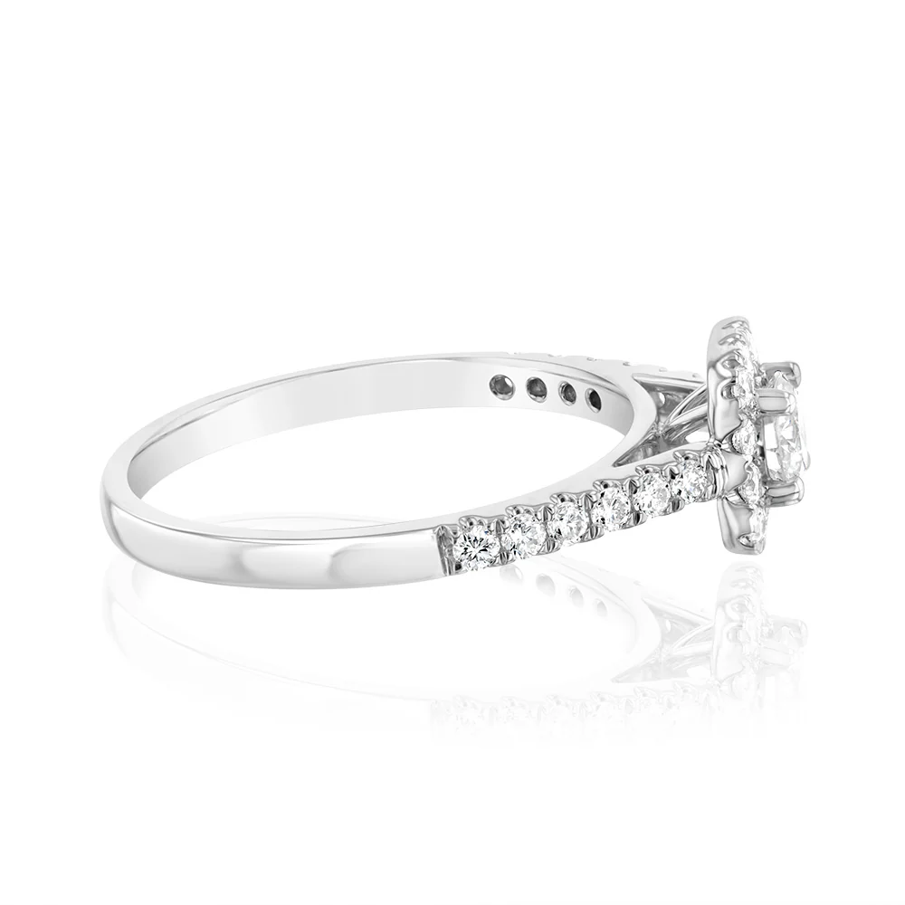 Luminesce Lab Grown 9ct White Gold 0.60 Carat Diamond Ring - Image 2