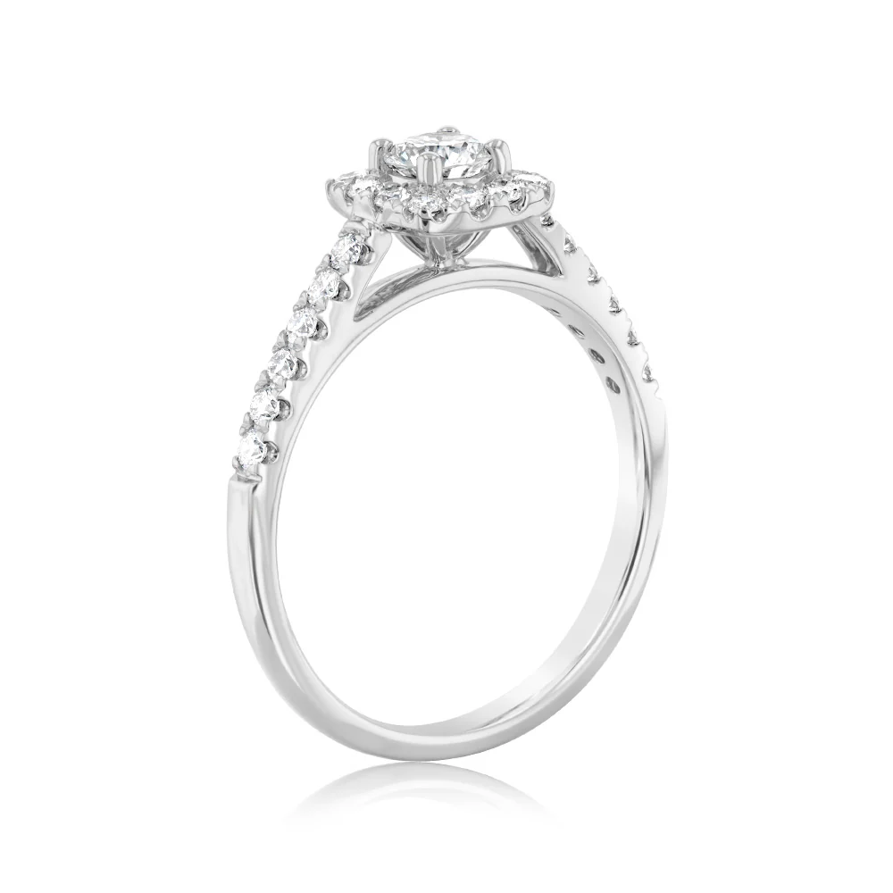 Luminesce Lab Grown 9ct White Gold 0.60 Carat Diamond Ring - Image 3