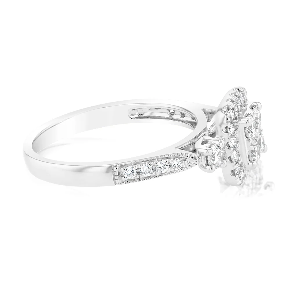 Luminesce Lab Grown 9ct White Gold 0.65 Carat Diamond Ring - Image 2
