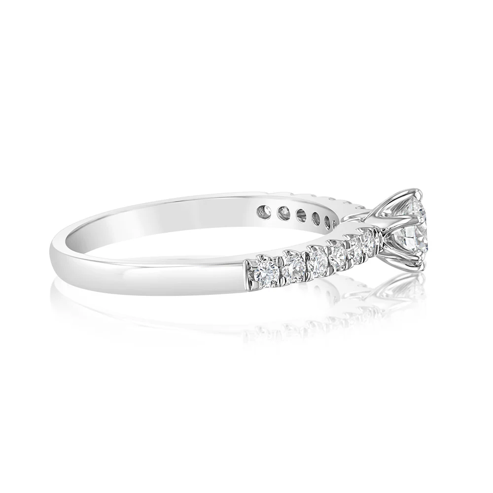 Luminesce Lab Grown 9ct White Gold 1/2 Carat Diamond Ring - Image 2