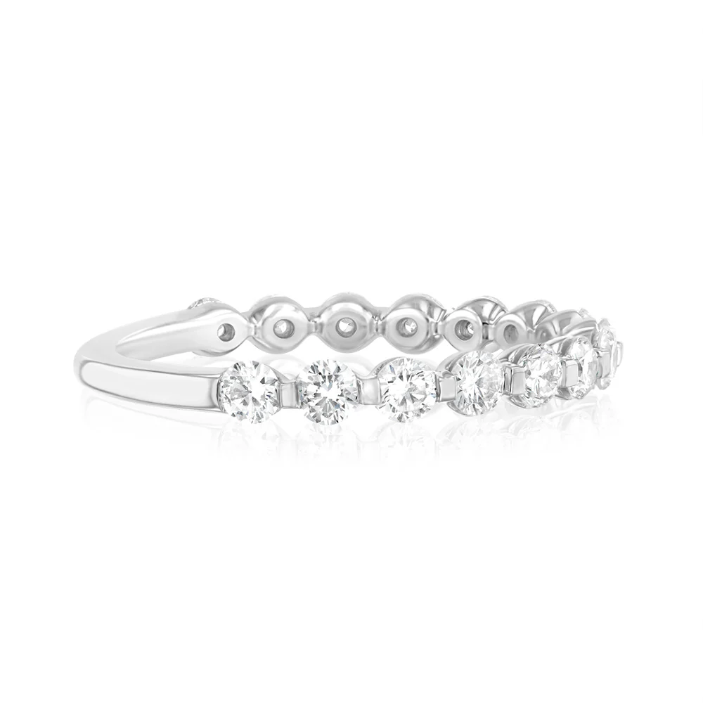 Luminesce Lab Grown 9ct White Gold 1 Carat Diamond Eternity Ring - Image 2