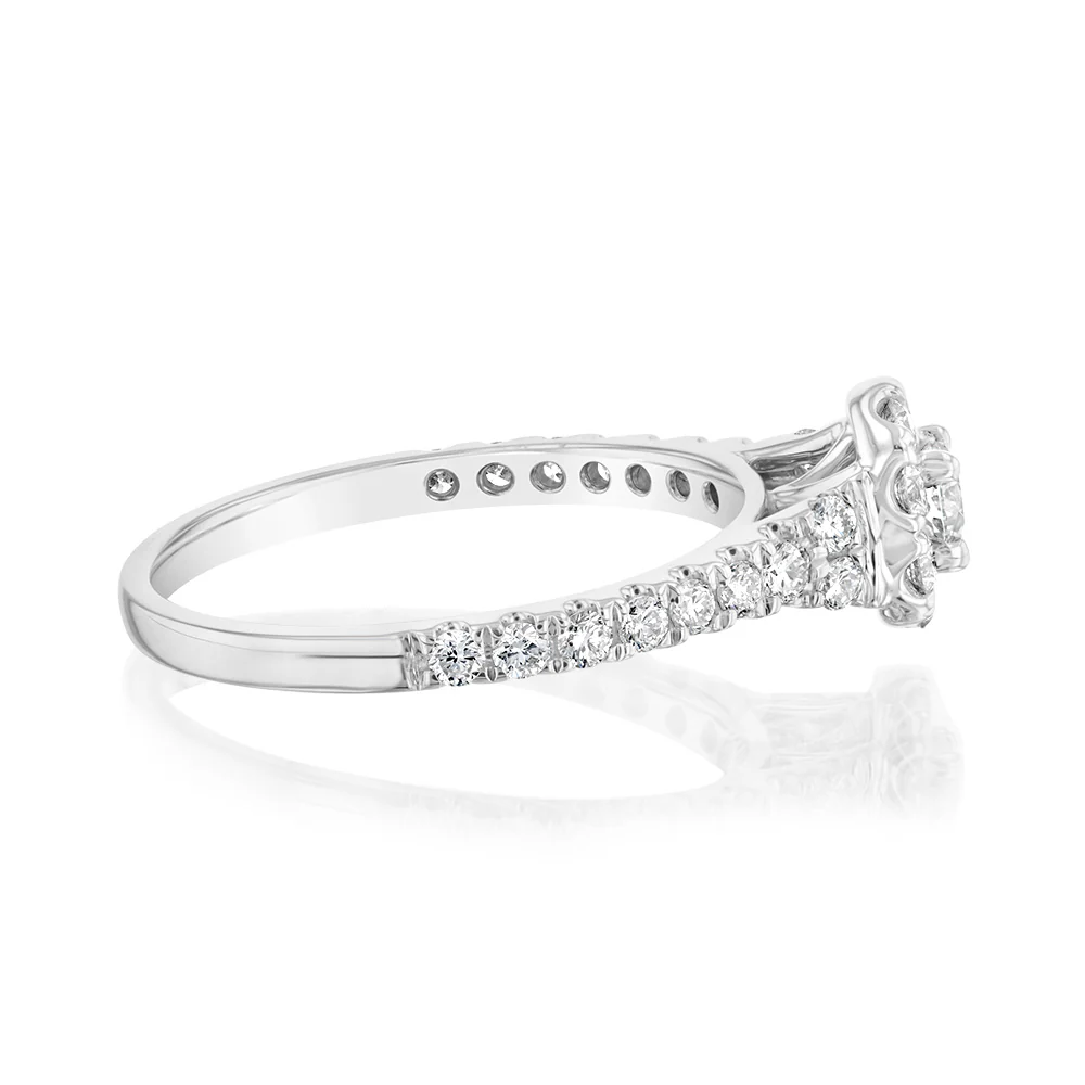 Luminesce Lab Grown 9ct White Gold 3/4 Carat Diamond Ring - Image 2