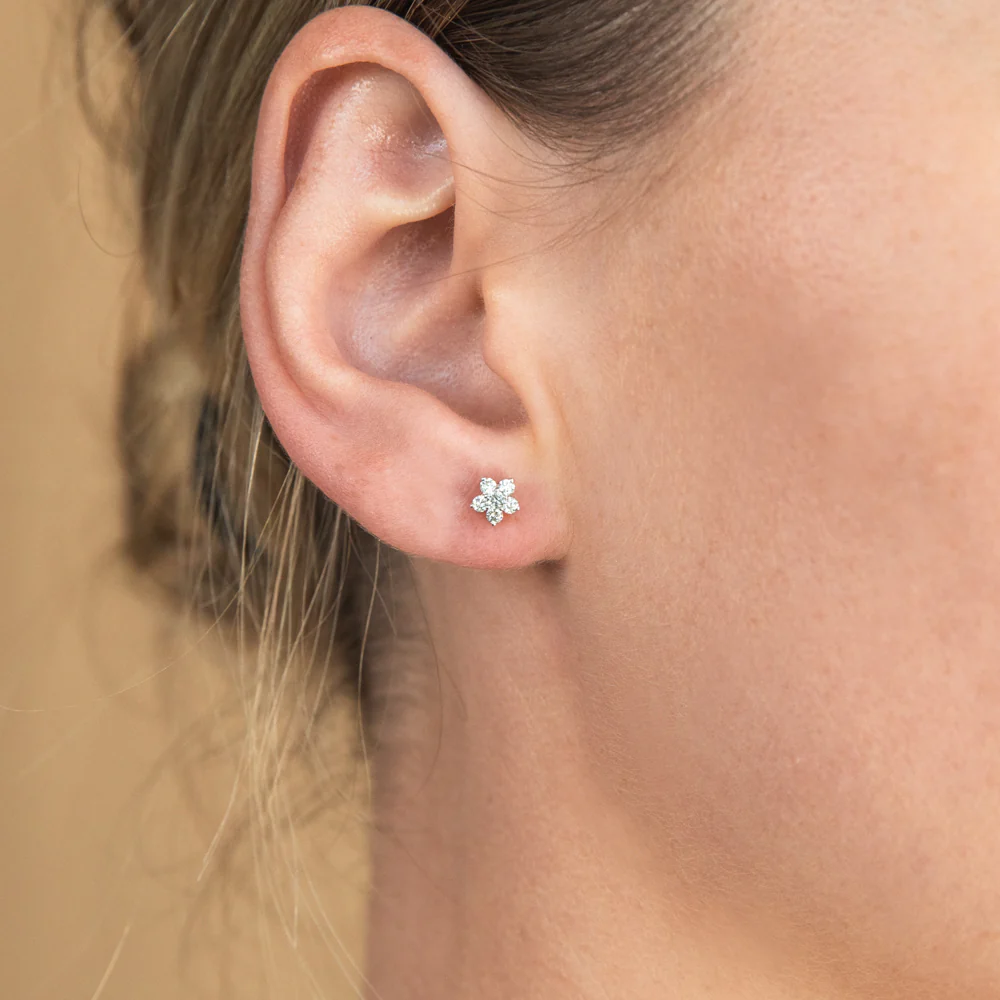 Luminesce Lab Grown 9ct Yellow Gold 1/4 Carat Diamond Earrings - Image 2
