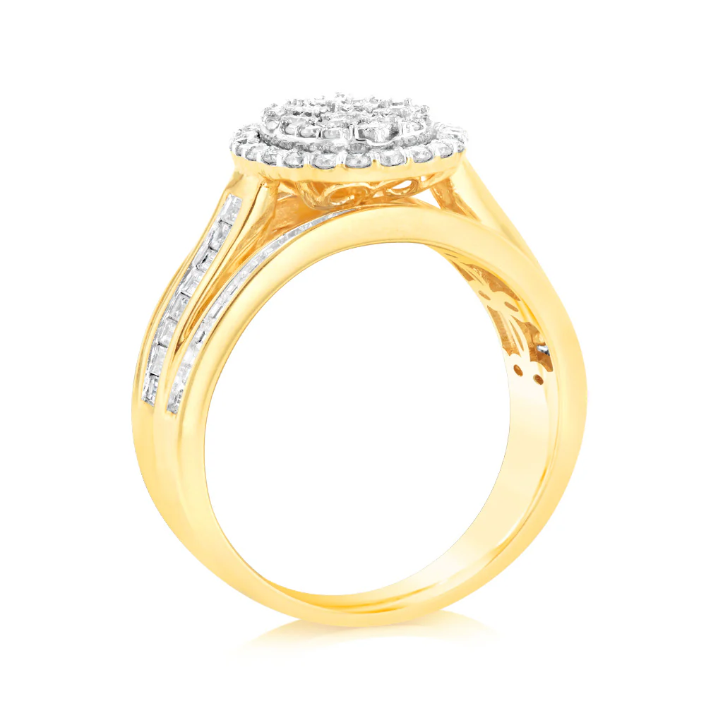 Luminesce Lab Grown 9ct Yellow Gold Ring in1 Carat Diamond - Image 3