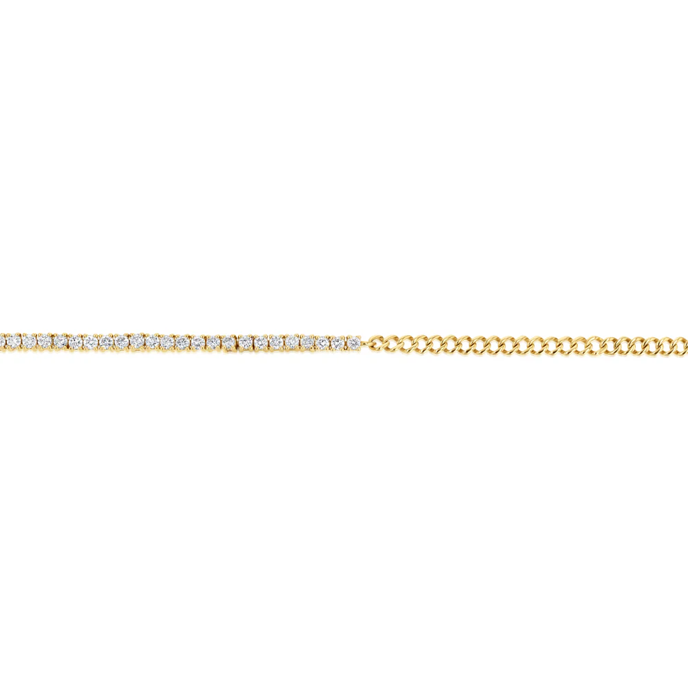 Luminesce Lab Grown Diamond 0.95 Carat Fancy Bracelet in 9ct Yellow Gold - Image 2