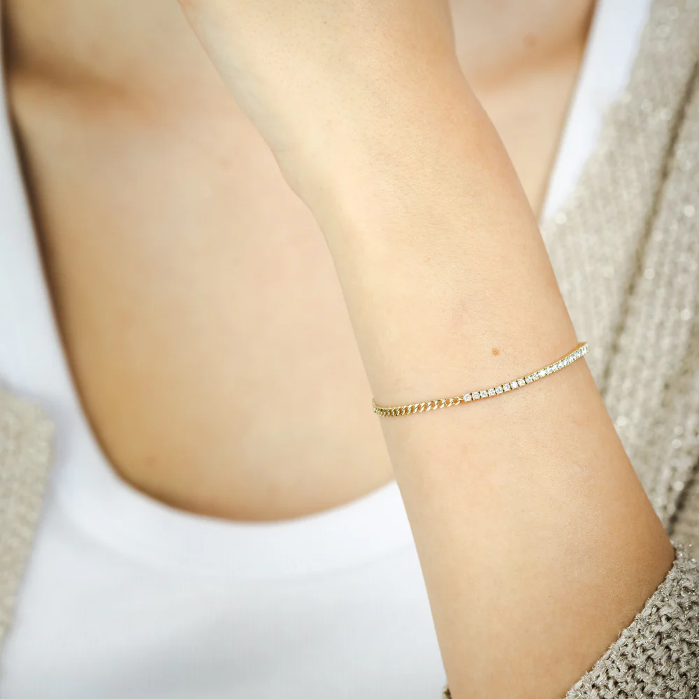 Luminesce Lab Grown Diamond 0.95 Carat Fancy Bracelet in 9ct Yellow Gold - Image 3