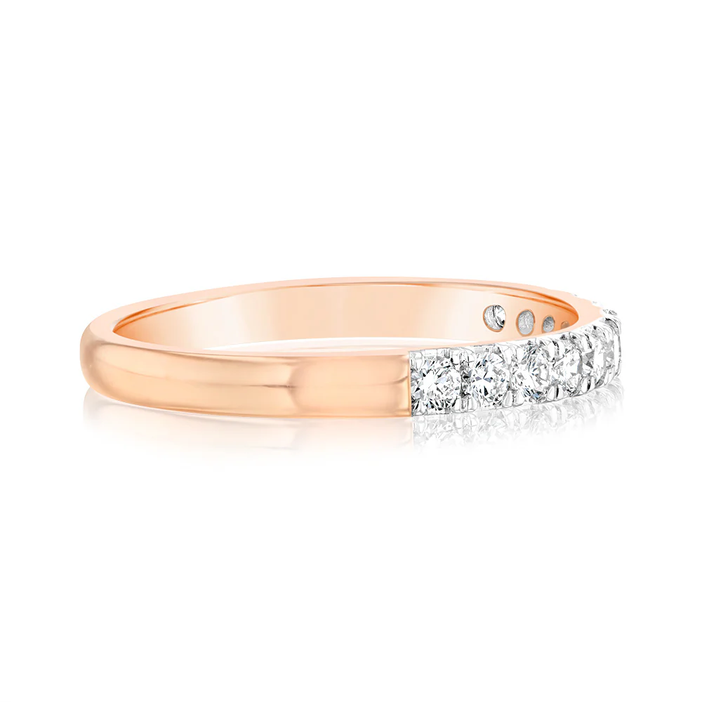 Luminesce Lab Grown Diamond 1/2 Carat Eternity Ring in 9ct Rose Gold - Image 2