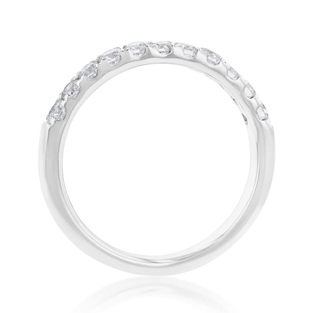 Luminesce Lab Grown Diamond 1/2 Carat Eternity Ring in 9ct White Gold - Image 2