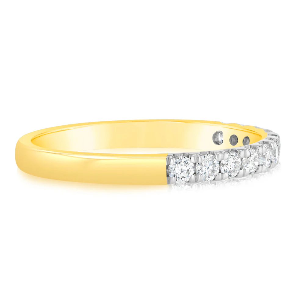 Luminesce Lab Grown Diamond 1/2 Carat Eternity Ring in 9ct Yellow Gold - Image 2