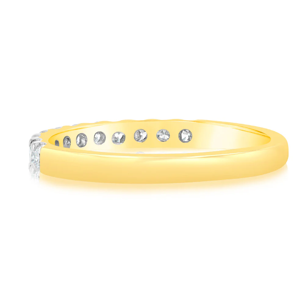 Luminesce Lab Grown Diamond 1/2 Carat Eternity Ring in 9ct Yellow Gold - Image 3