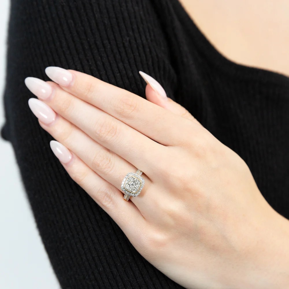 Luminesce Lab Grown Diamond 1/2 Carat Ring Set in 9 Carat Yellow Gold - Image 3