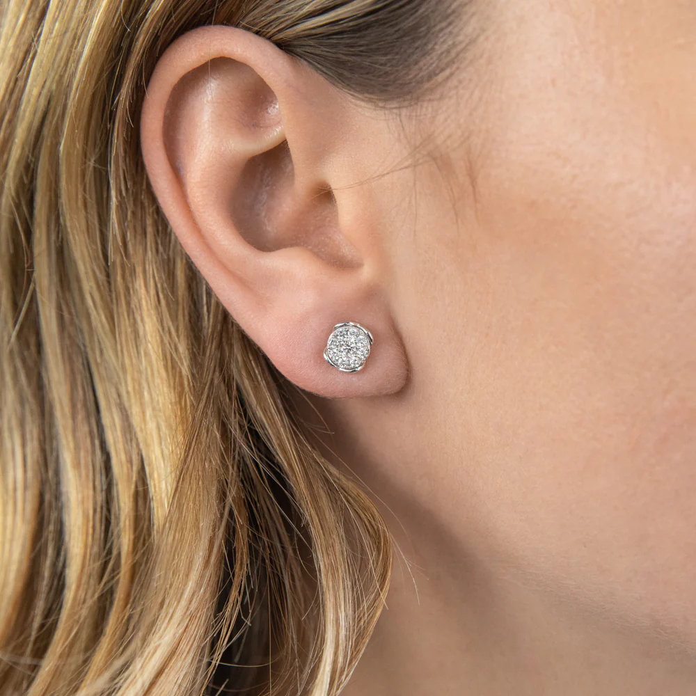 Luminesce Lab Grown Diamond 1/2 Carat Silver Studs - Image 2