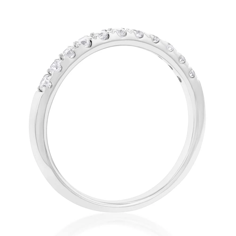 Luminesce Lab Grown Diamond 1/3 Carat Eternity Ring in 9ct White Gold - Image 2