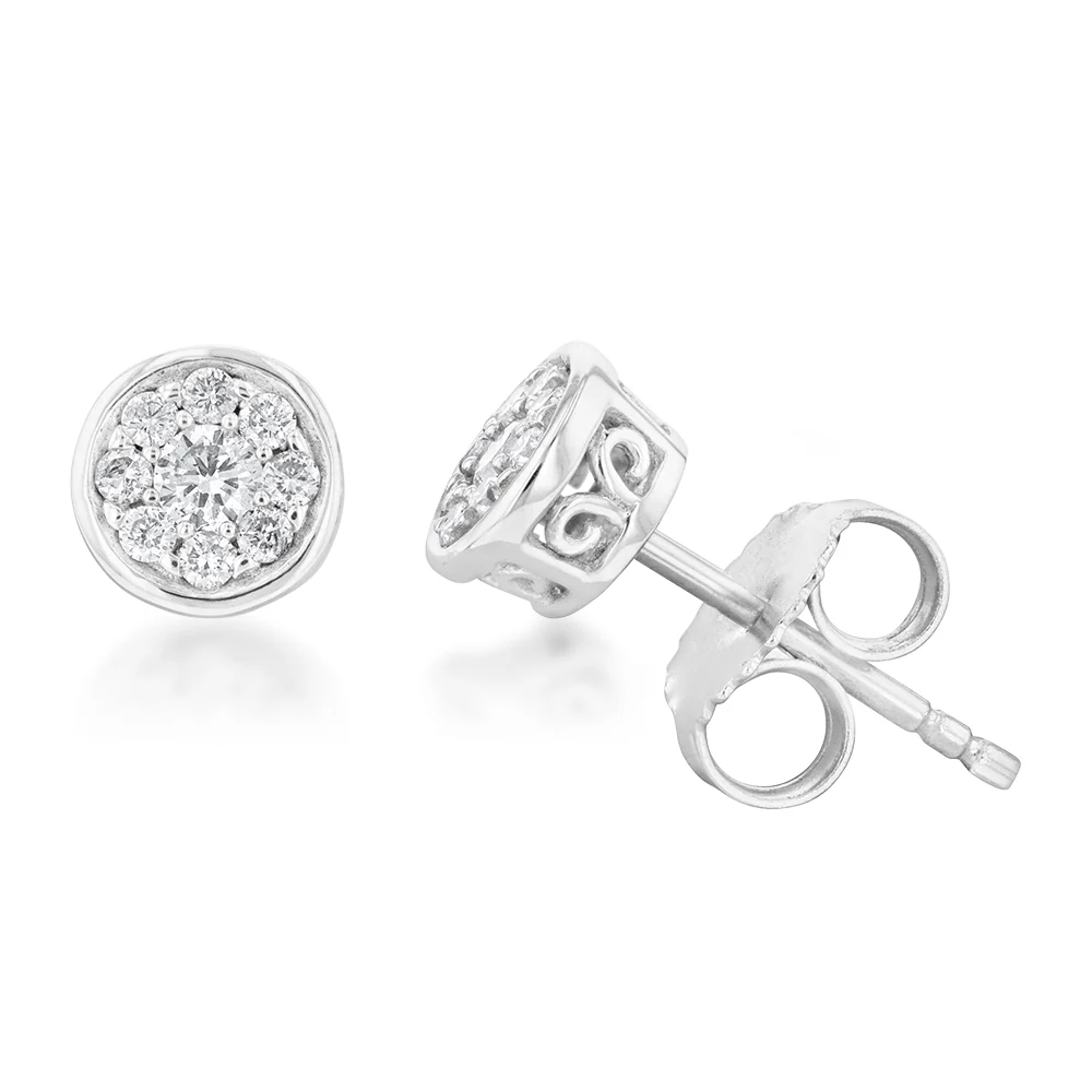Luminesce Lab Grown Diamond 1/4 Carat Silver Studs - Image 2