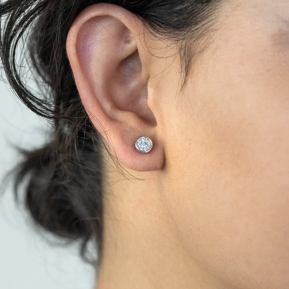 Luminesce Lab Grown Diamond 1/4 Carat Silver Studs - Image 3