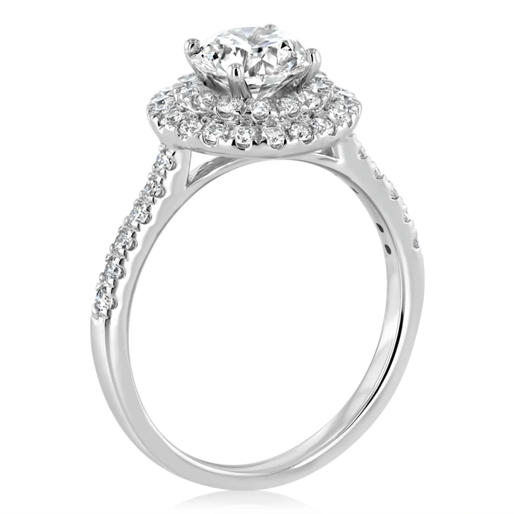 Luminesce Lab Grown Diamond 1.5 Carat Solitaire Fancy Ring in 9ct White Gold - Image 4