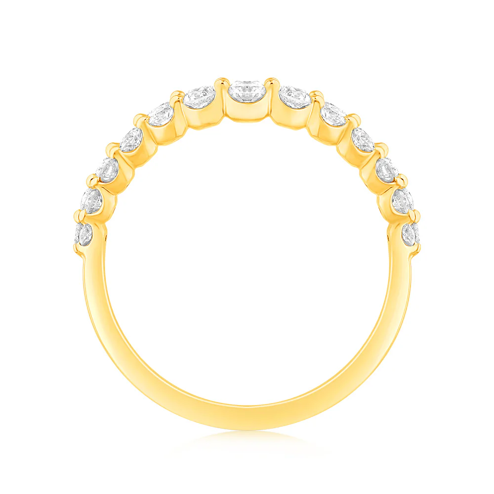 Luminesce Lab Grown Diamond 1 Carat Dress Ring in 9ct Yellow Gold - Image 2