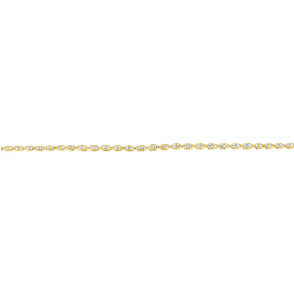 Luminesce Lab Grown Diamond 1 Carat Fancy Bracelet in 9ct Yellow Gold - Image 2