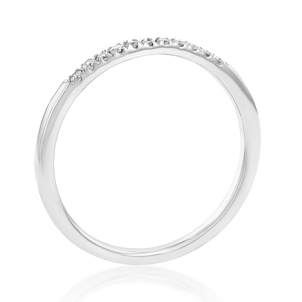 Luminesce Lab Grown Diamond 10-14pt Eternity Ring in 9ct White Gold - Image 2