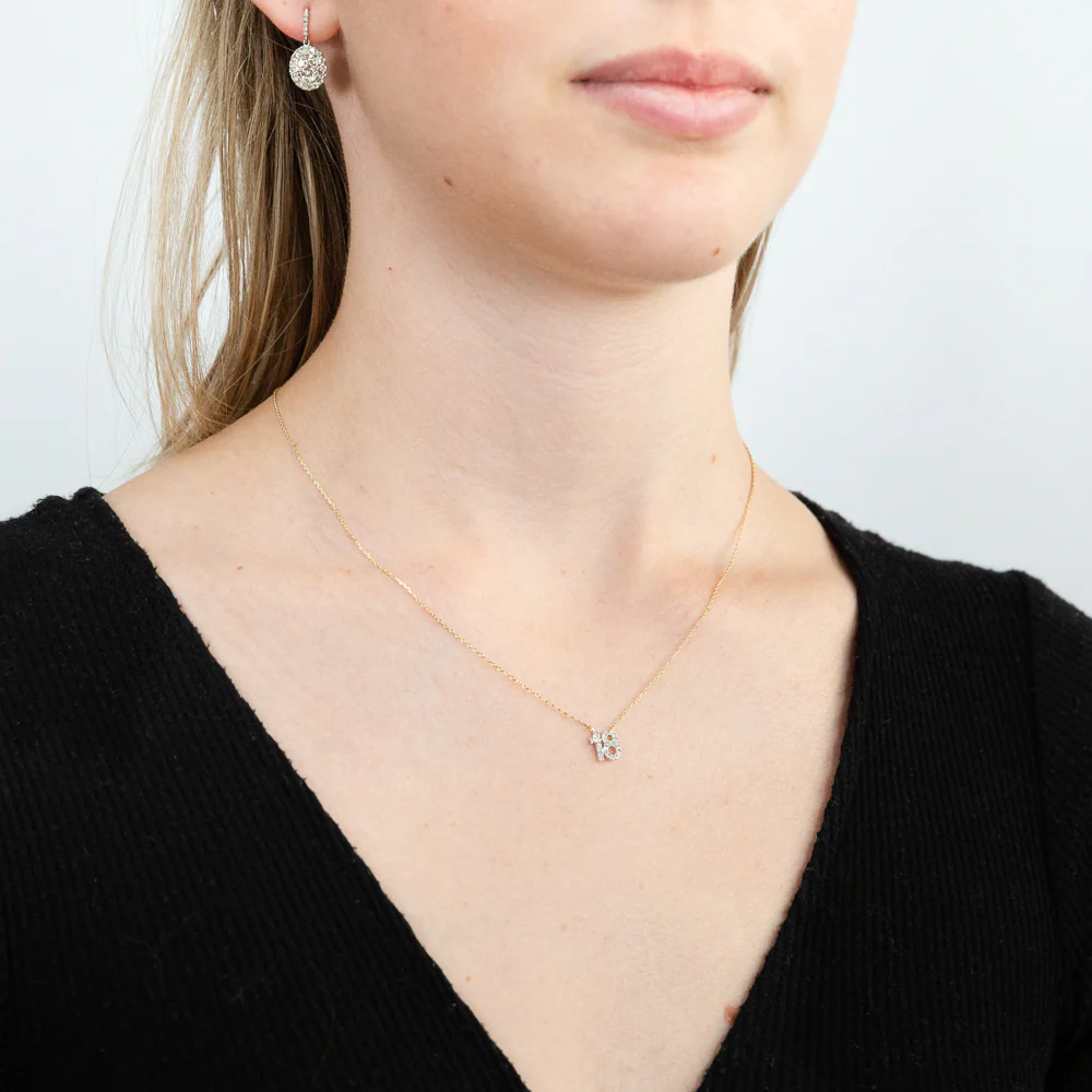 Luminesce Lab Grown Diamond 18 Pendant in 9ct Yellow Gold on Adjustable 45cm Chain - Image 2