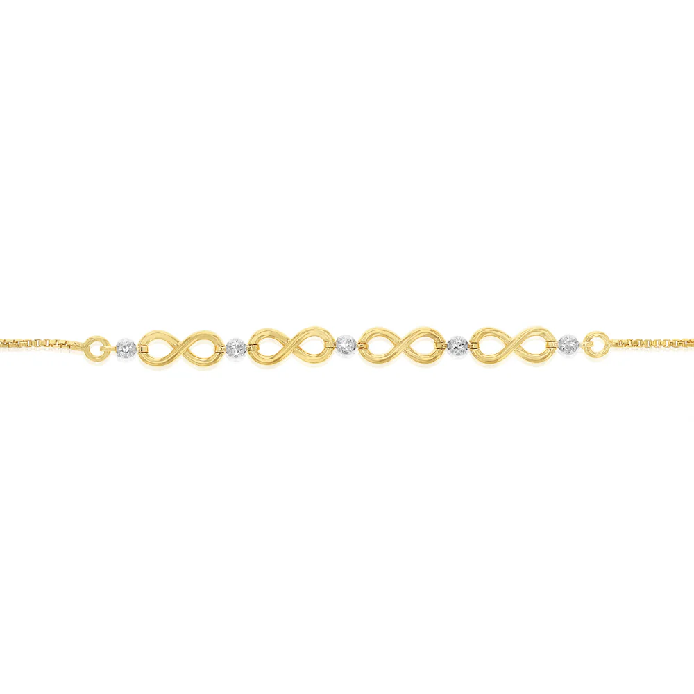 Luminesce Lab Grown Diamond Bolo Bracelet in Gold Plated Sterling Silver - Image 2