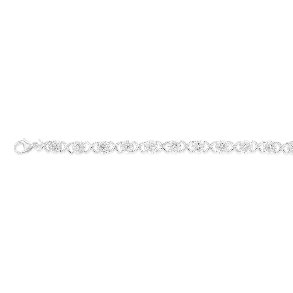 Luminesce Lab Grown Diamond bracelet in Sterling Silver - Image 2