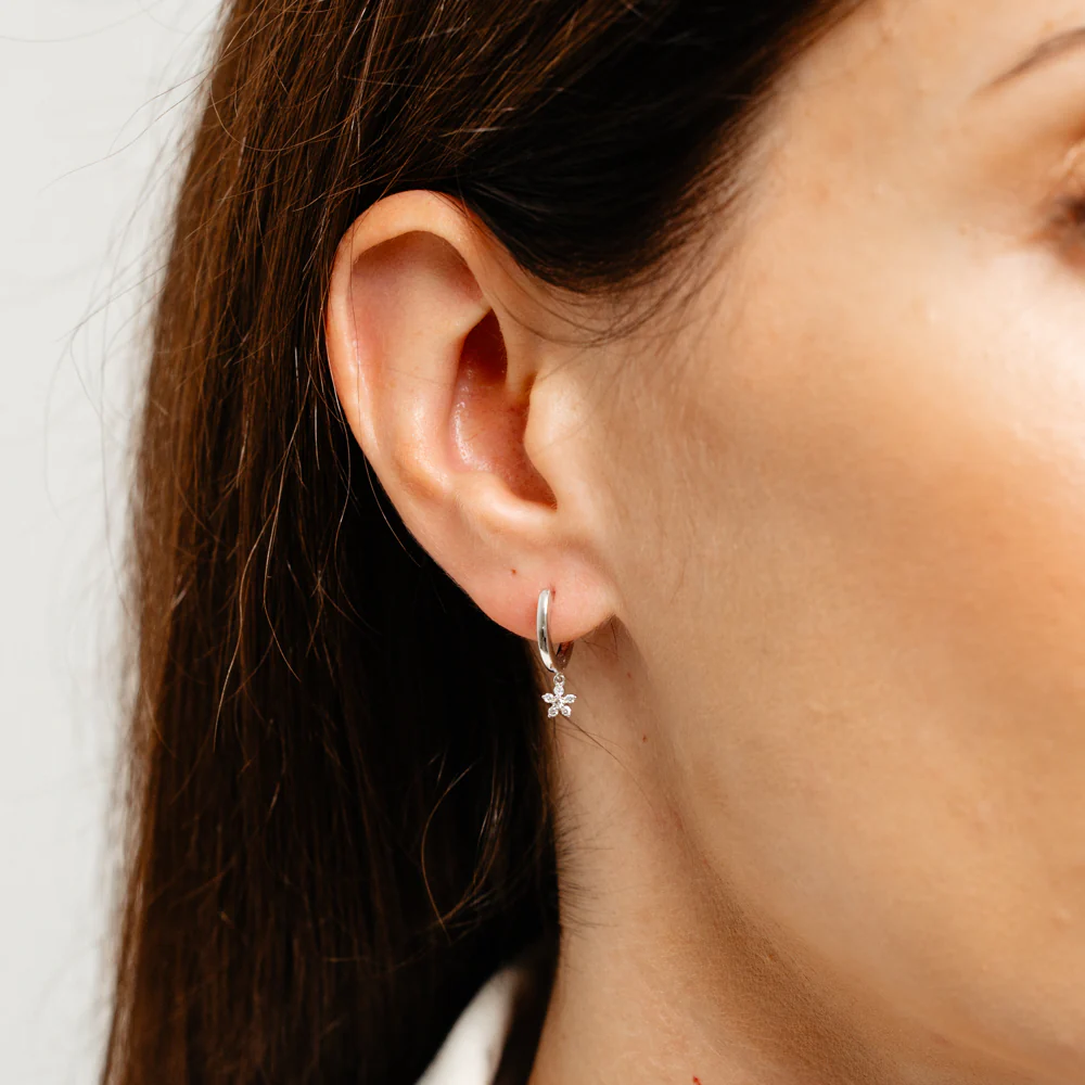 Luminesce Lab Grown Diamond Drop Earrings in Sterling Silver - Image 2