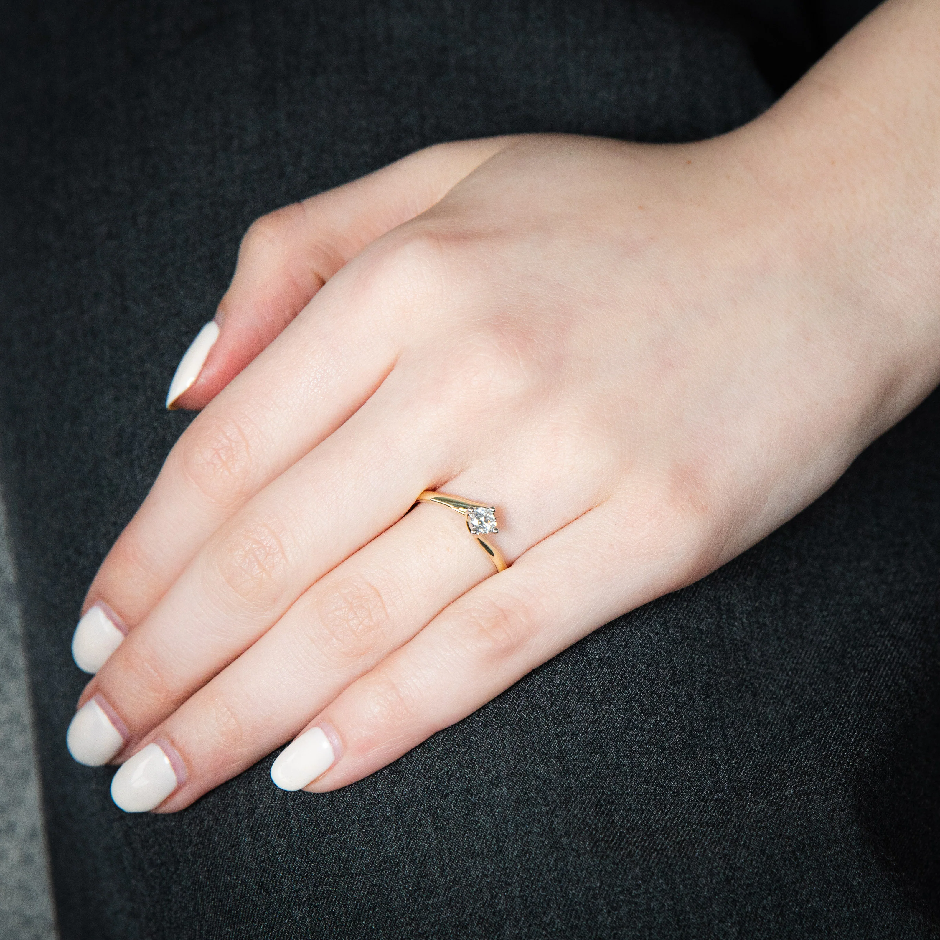 Luminesce Lab Grown Diamond Ring in 9ct Yellow Gold - Image 3