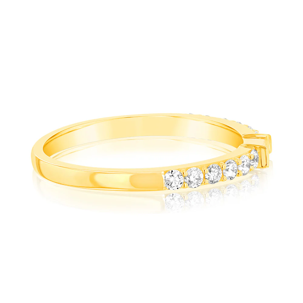 Luminesce Lab Grown Diamond Ring in 9ct Yellow Gold - Image 2