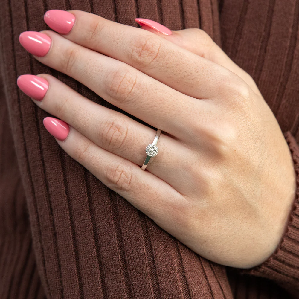 Luminesce Lab Grown Diamond Ring in Silver - Image 3