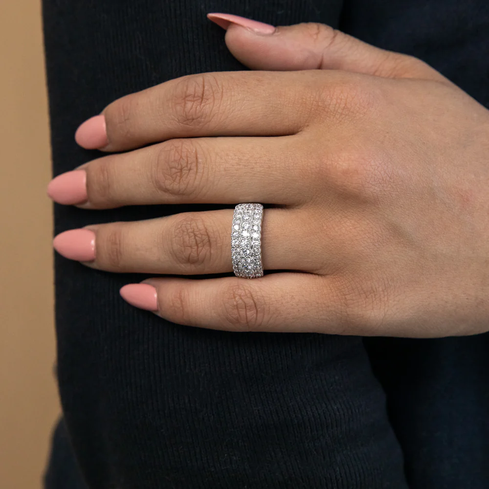 Luminesce Lab Grown Diamond Silver 1 1/4 carat Dress Ring - Image 3