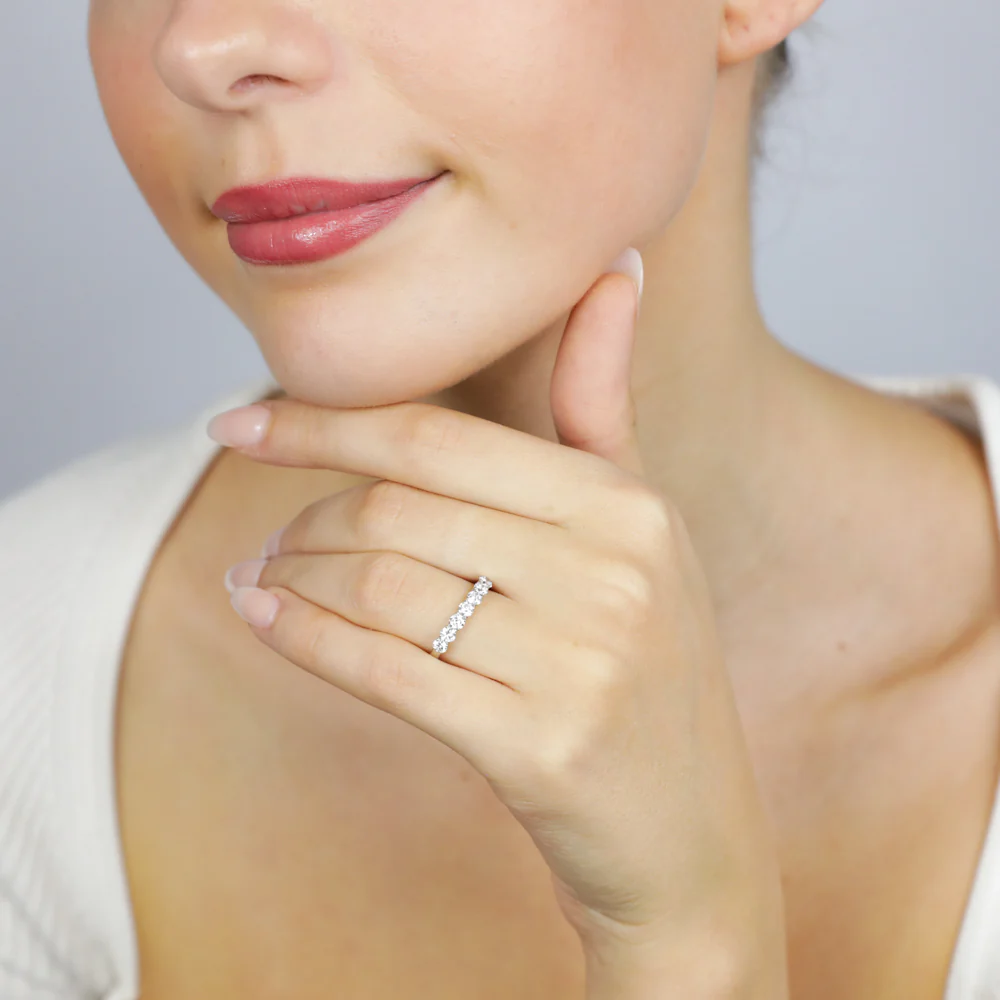 Luminesce Lab Grown Platinum 0.70 Carat Diamond Eternity Ring - Image 4