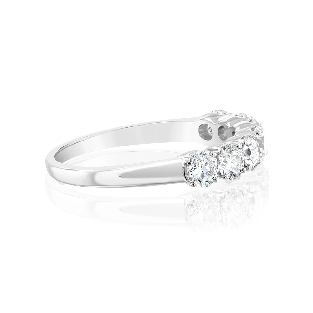 Luminesce Lab Grown Platinum 1 Carat Diamond Eternity Ring - Image 2