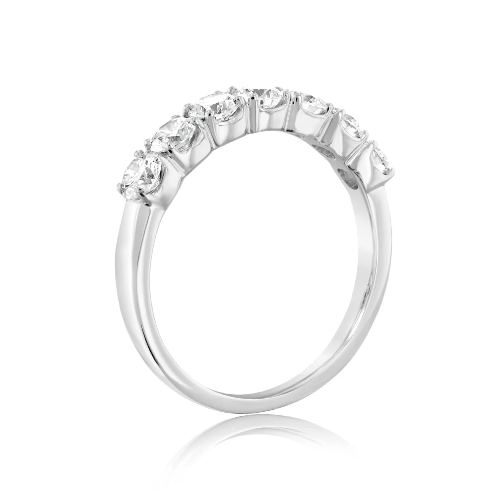 Luminesce Lab Grown Platinum 1 Carat Diamond Eternity Ring - Image 3
