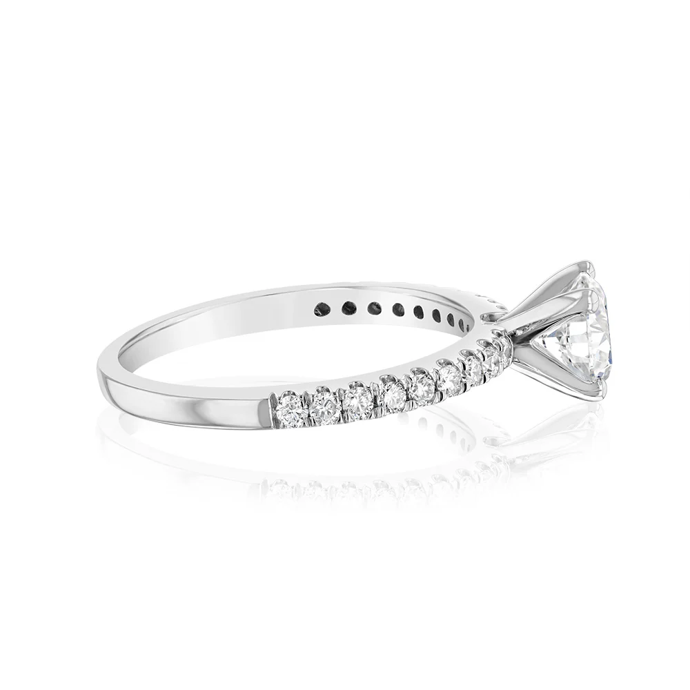 Luminesce Lab Grown Platinum 1 Carat Diamond Ring - Image 2