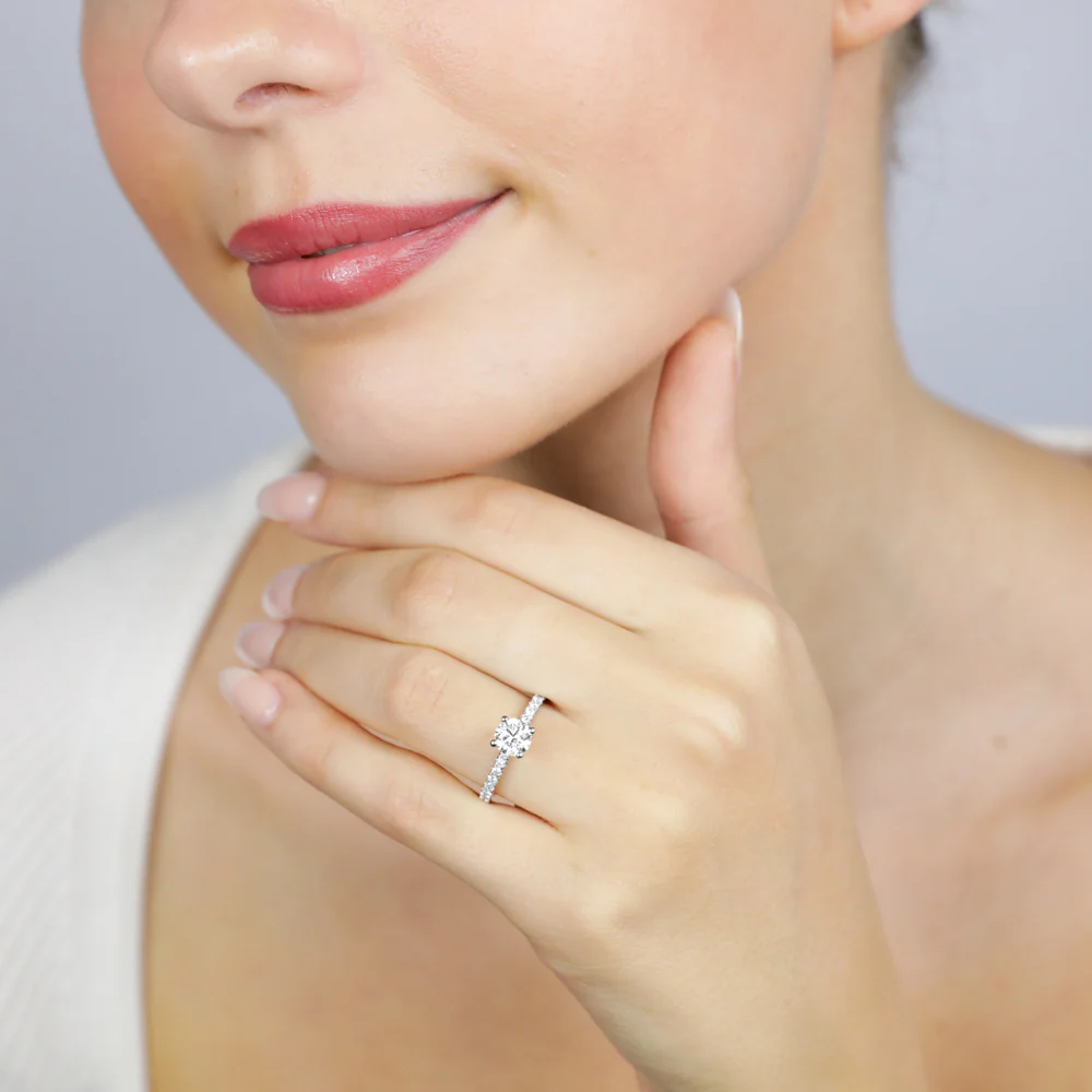 Luminesce Lab Grown Platinum 1 Carat Diamond Ring - Image 4
