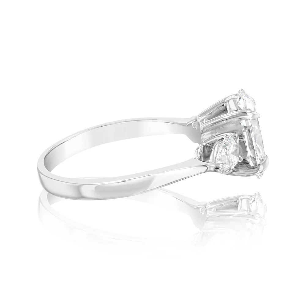 Luminesce Lab Grown Platinum 2.6 Carat Diamond Ring - Image 2