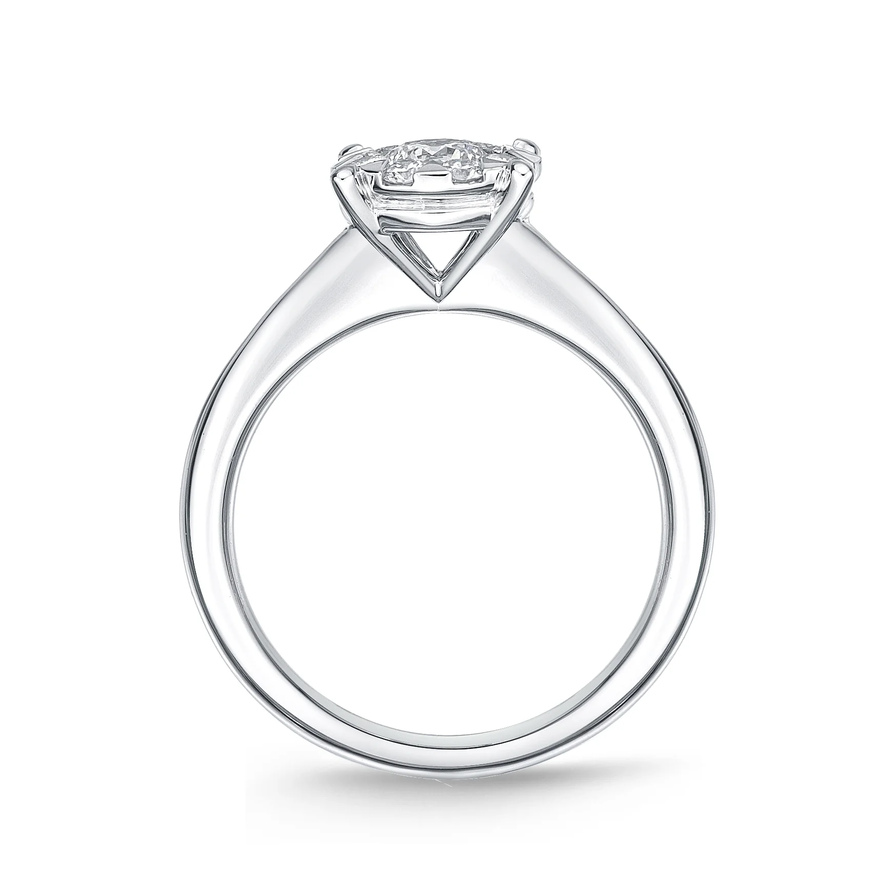 Memoire 18ct White Gold 0.60 Carat Diamond Bouquet Solitaire Ring - Image 2