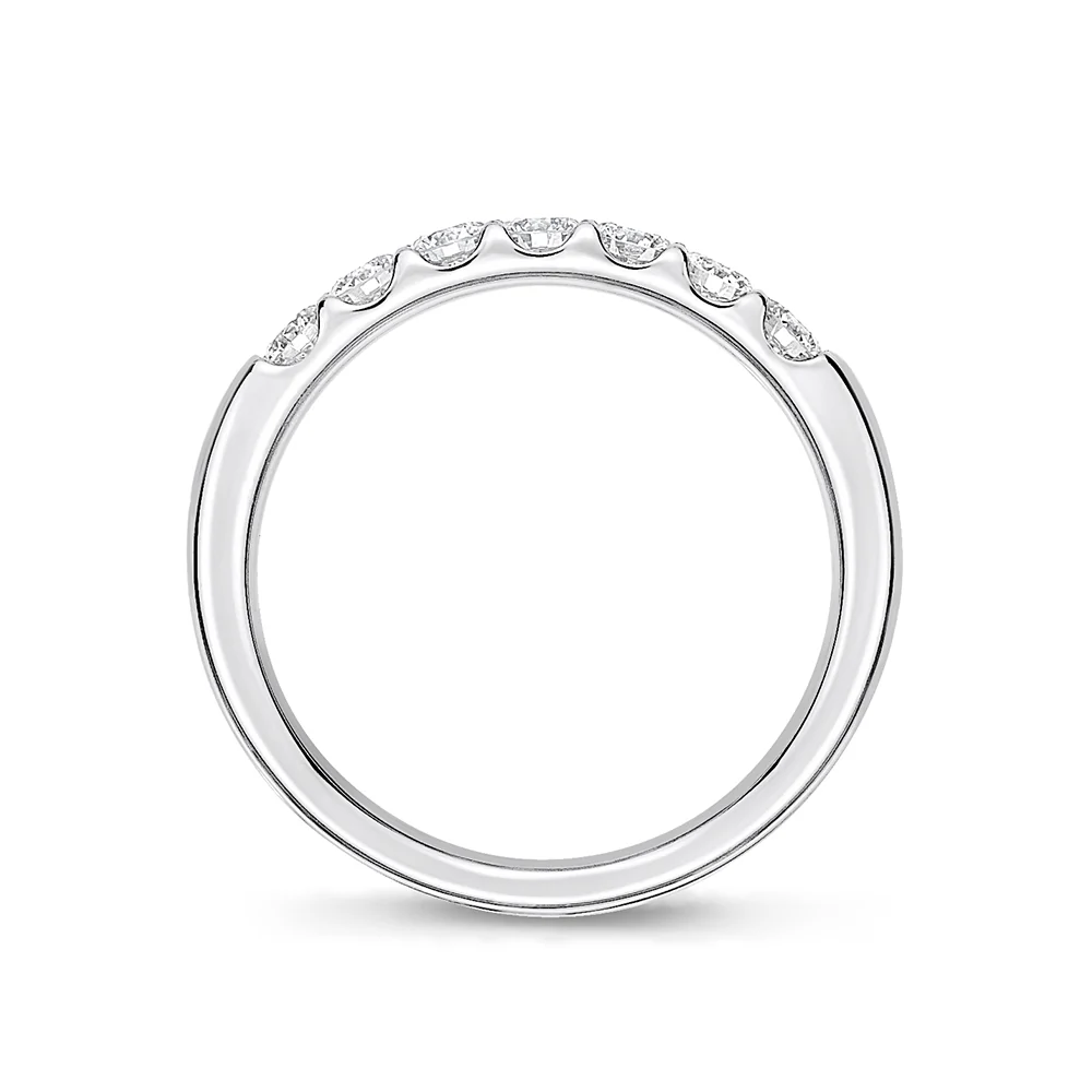 Memoire 18ct White Gold 1/2 Carat Diamond Odessa Eternity Ring - Image 2