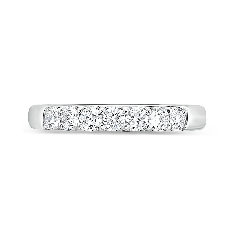 Memoire 18ct White Gold 1/2 Carat Diamond Odessa Eternity Ring - Image 3