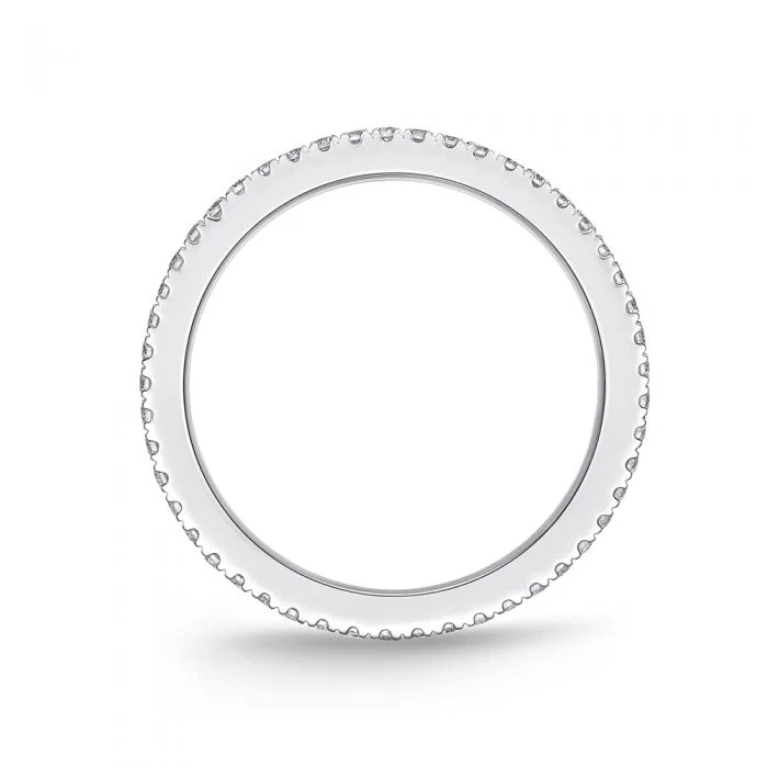 Memoire 18ct White Gold 1/4 Carat Diamond Eternity Ring No Resize Size M - Image 2