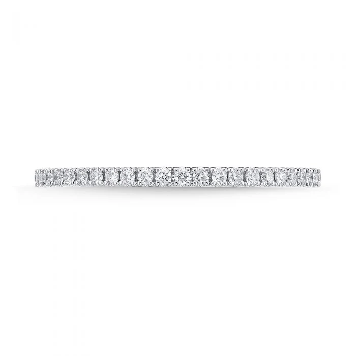 Memoire 18ct White Gold 1/4 Carat Diamond Eternity Ring No Resize Size M - Image 3