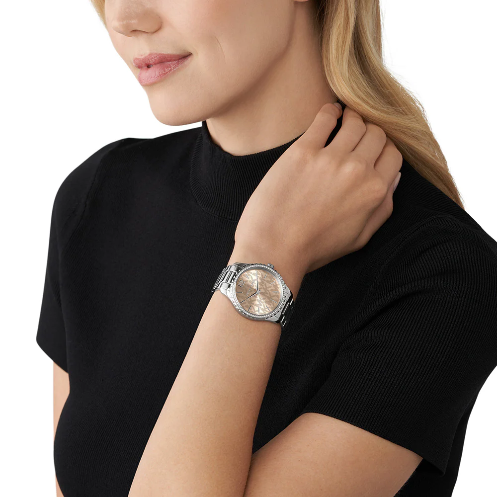 Michael Kors MK7298 Layton Silver Tone Womens Watch - Image 4