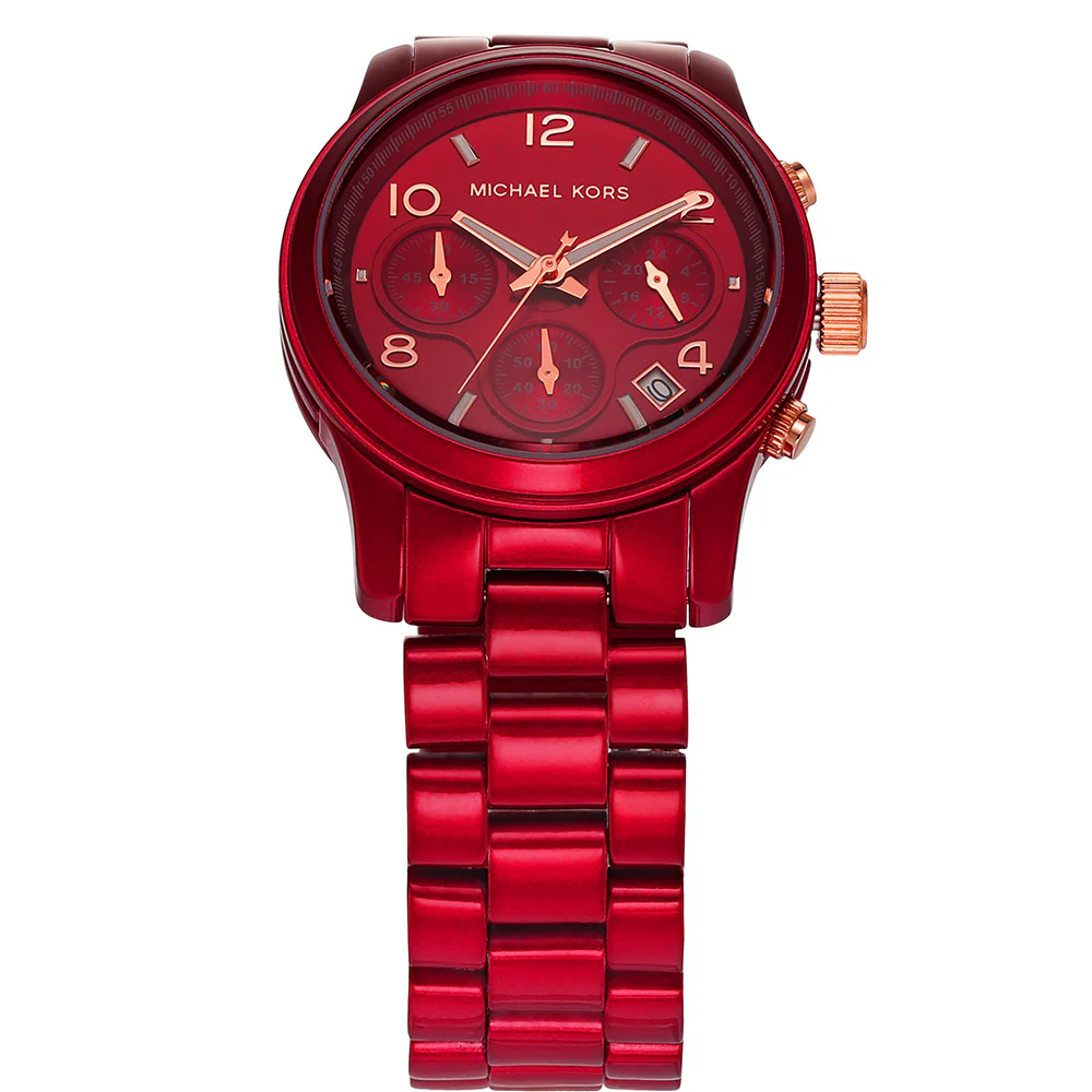 Michael Kors MK7436 Runway Red Tone Womens Watch - Image 2